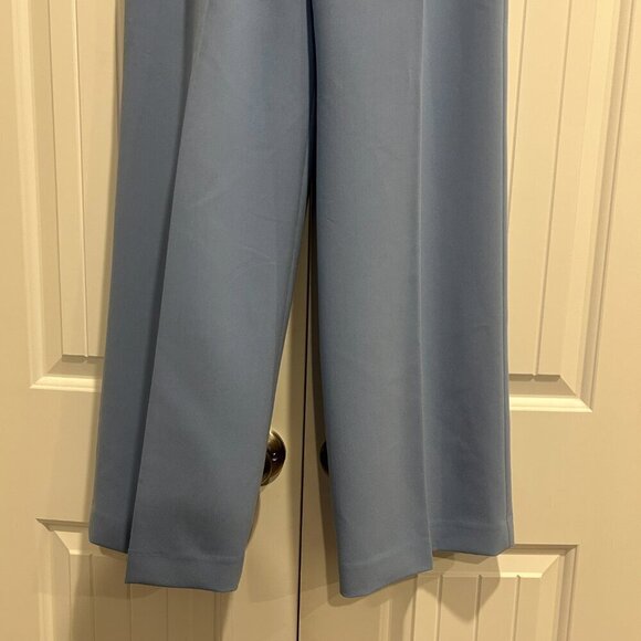 Zara Pastel Blue Wide Leg Trousers Women’s Size Medium - Picture 6 of 11